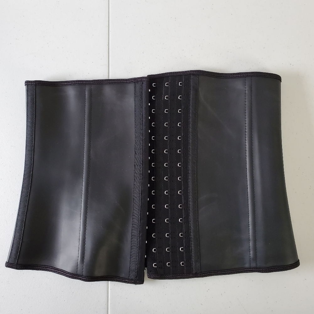 Yianna Women's Corset Waist Trainer Size‎ Large Underbust Body Shaper Black
